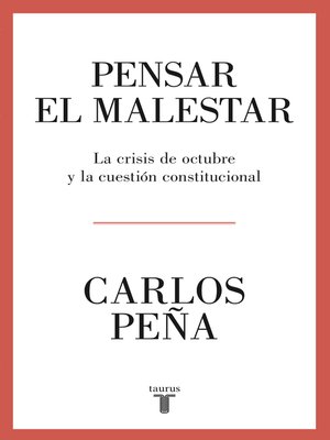 cover image of Pensar el malestar